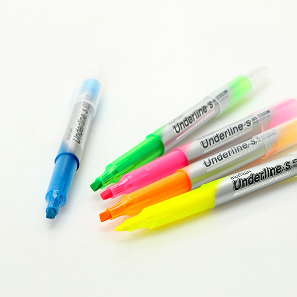 문화 언더 라인 에스 형광펜 12개입 색상선택