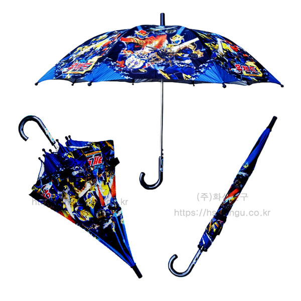 크린텍 캐릭터 유켄도 8폭 아동우산 초등우산 네이비