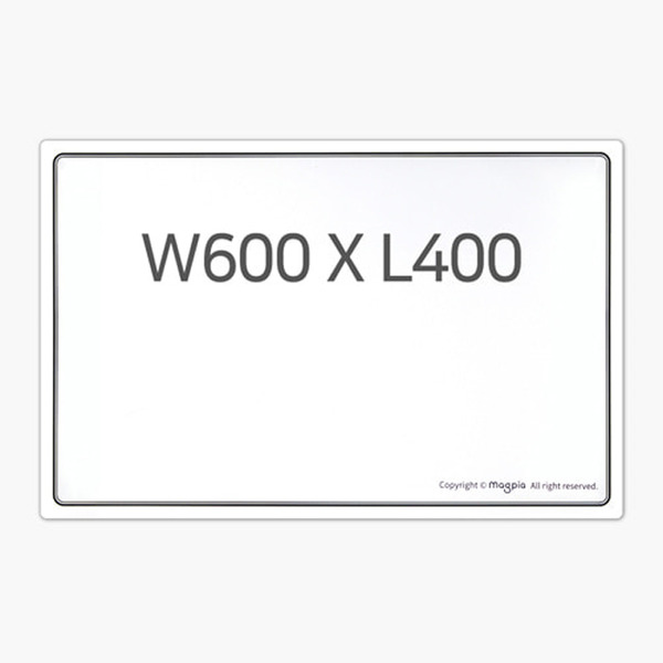 마그피아 고무 자석 화이트보드 MRMB-WB6040