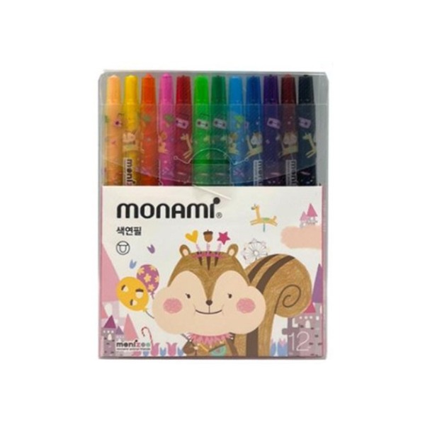 모나미 모니주 12색 색연필 샤프식 롤러식